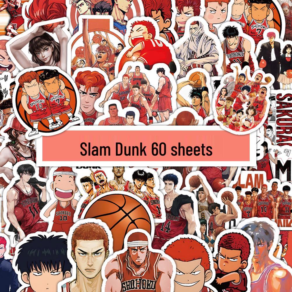 Наклейки Slam Dunk: 60 водостойких аниме-аватаров для ноутбуков и iPad
