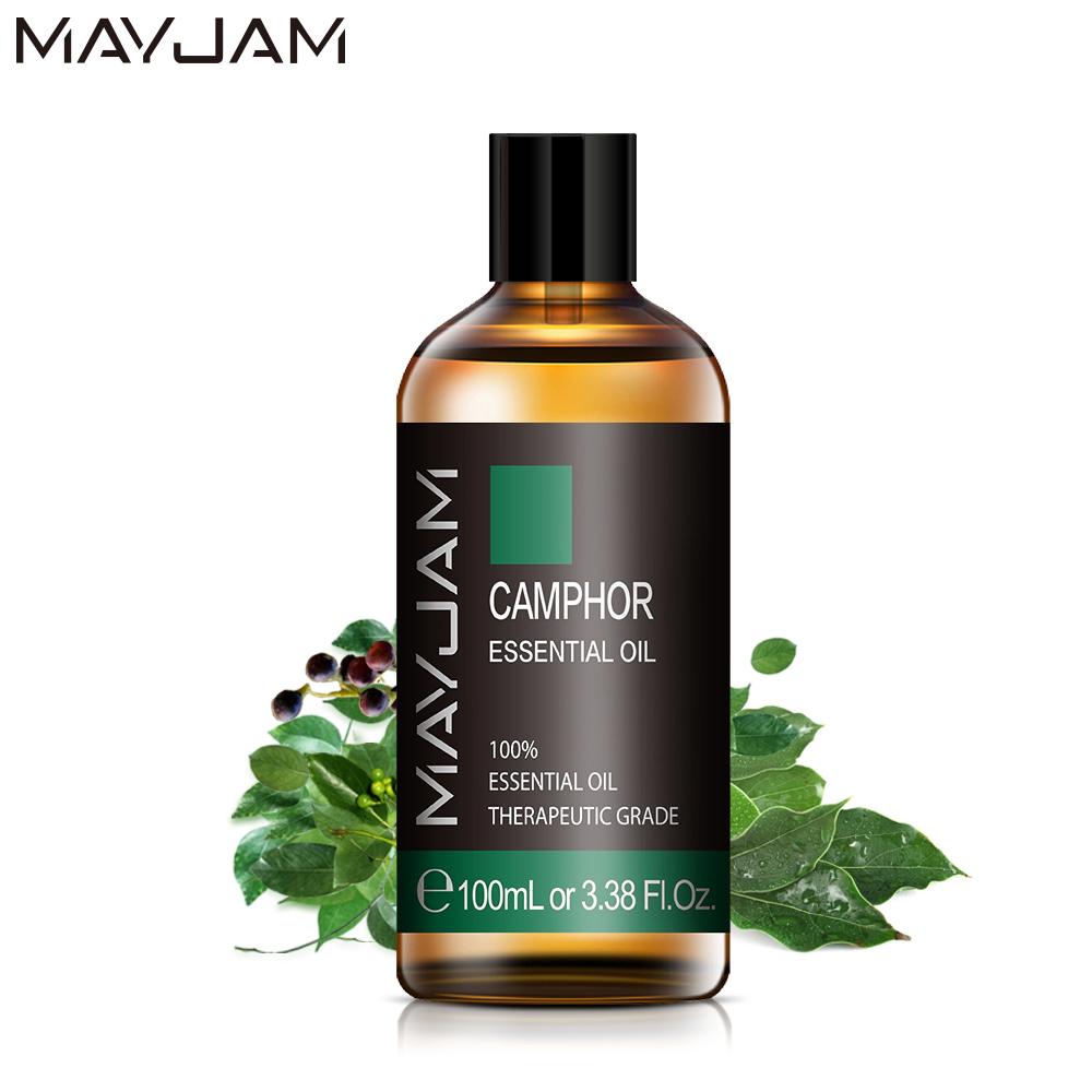 MAYJAM 100ml Camphor Pure Plant Extract Essential Oil for Aromatherapy Diffusers Massage Fragrances Body Relieve Air Purifier Aroma Oil
