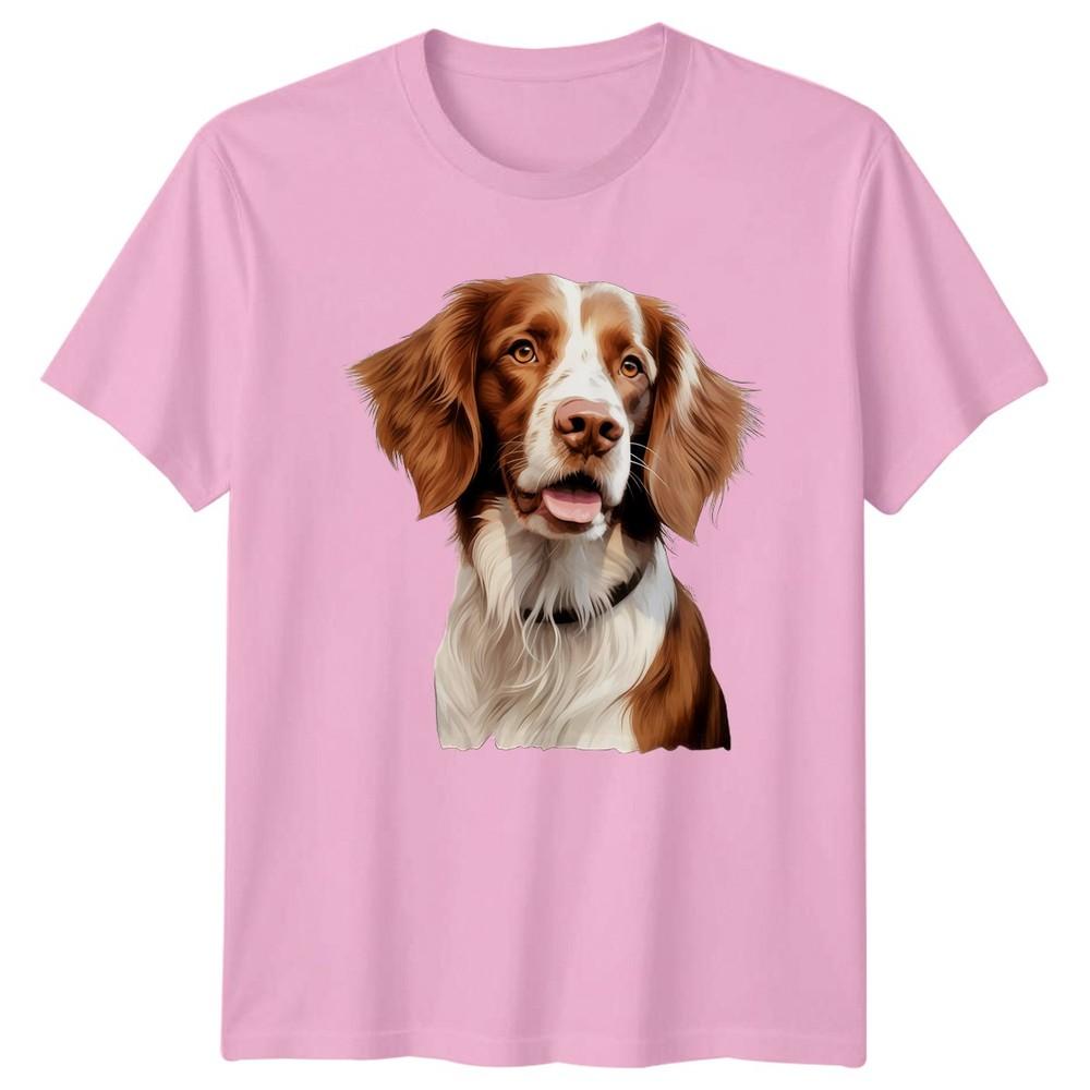 Brittany Spaniel Dog Art TShirt Brittany Spaniel Dogs Birthday Gift For Him Her