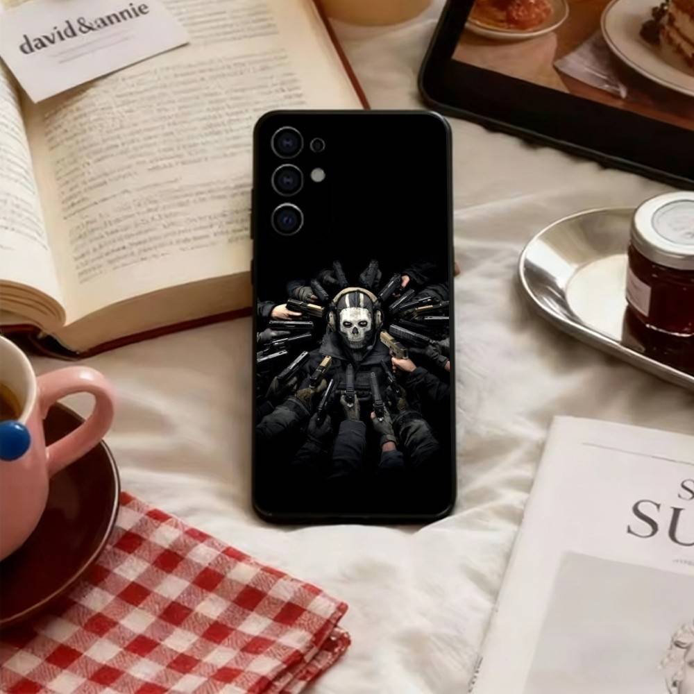 Military game Soldier Phone Case For Samsung S25,S24,S21,S22,S23,S30,Ultra,S20,Plus,Fe,Lite,Note,10,Soft Black Cover