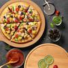 Durable Bread Serving Board Bamboo Pizza  Baking Tray Practical Food Steak Plate  Fruit