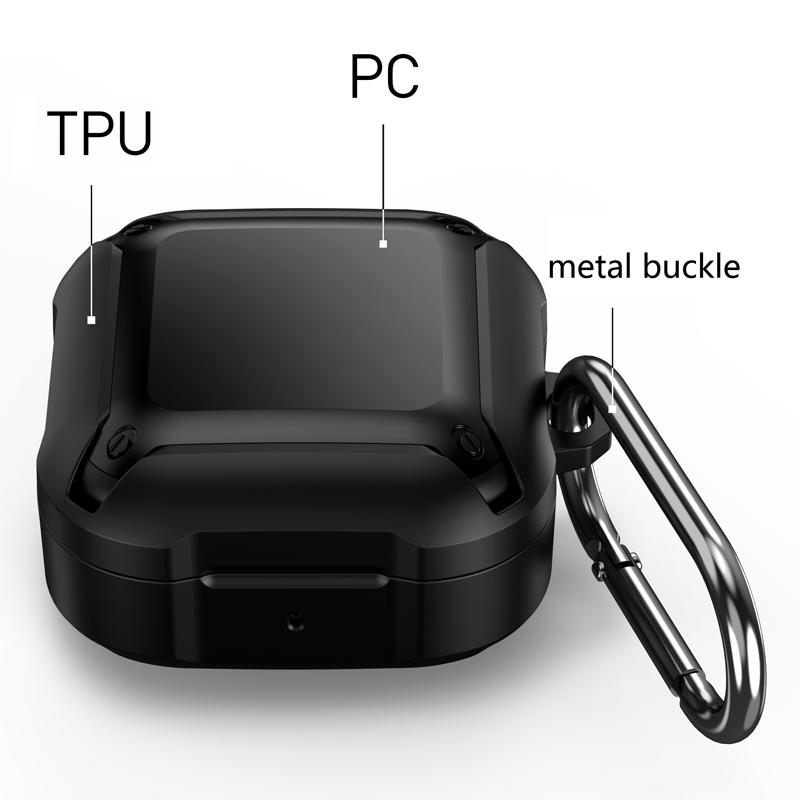 Для Samsung Galaxy Buds FE ТПУ+ПК С крючком Ударопрочная броня Чехол для Bluetooth-наушников Защитная крышка Для Galaxy Buds2 Pro Live