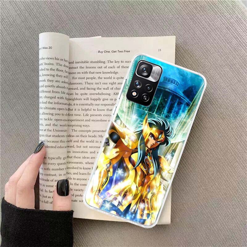 Saint Seiya Knights Of The Zodiac Phone Case For Xiaomi Redmi Note 11 12 14 13 Pro Plus 5G 14S 4G 12S 10 10S 11T Pro 11S 11E Coq