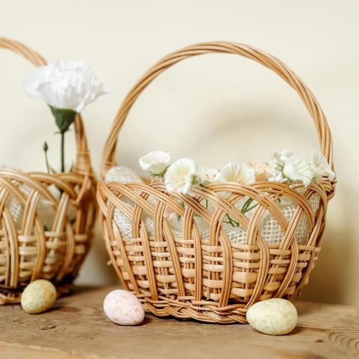 Panier en Osier - Creative Home - Petit - Léger - Durable - Intérieur - 21 cm