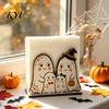 Halloween Napkin Holder for Dining Table Wooden Table, Paper Towel Holder, Decorative Fall Freestanding Tissue Dispenser Organizer Home Kitchen