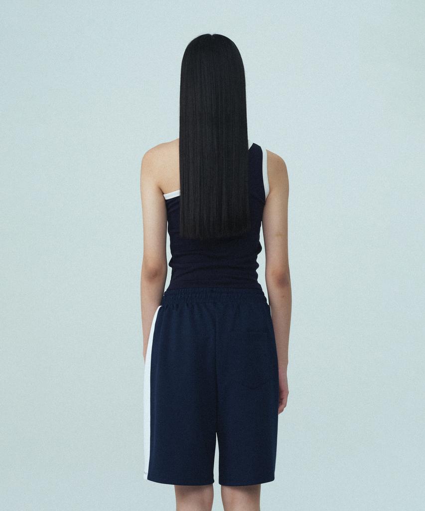 REST&RECREATION One Shoulder Sleeveless - Navy