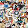 100-Piece Set of Orchestra Musical Instrument Stickers: Creative Stationery, Water Cup, Luggage, Notebook Decor, Waterproof Graffiti Decals