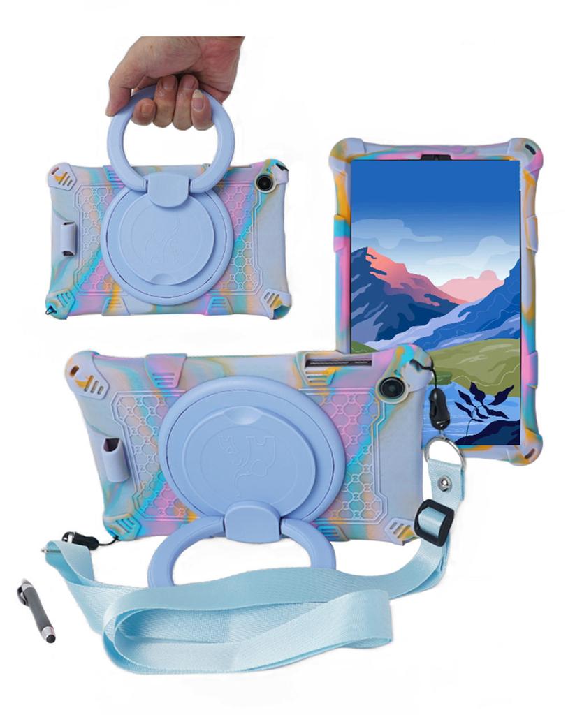 360 Rotating Soft Silicone Case For Alldocube iPlay 50Mini 8.4'' Shockproof Tablet Stand Cover With Strap Pen