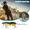 1/7Pcs 8CM/15.3G Metal Mouse Lure with Treble Hook 2-Sections Bionic 3D Rat Artificial Hard Bait Freshwater Saltwater Fishing Accessories