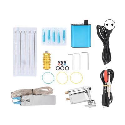 Набор для татуировки Liner Tattoo Motor Gun Kits Аксессуары для тату-машинок для начинающих 90‑265 В SilverEU