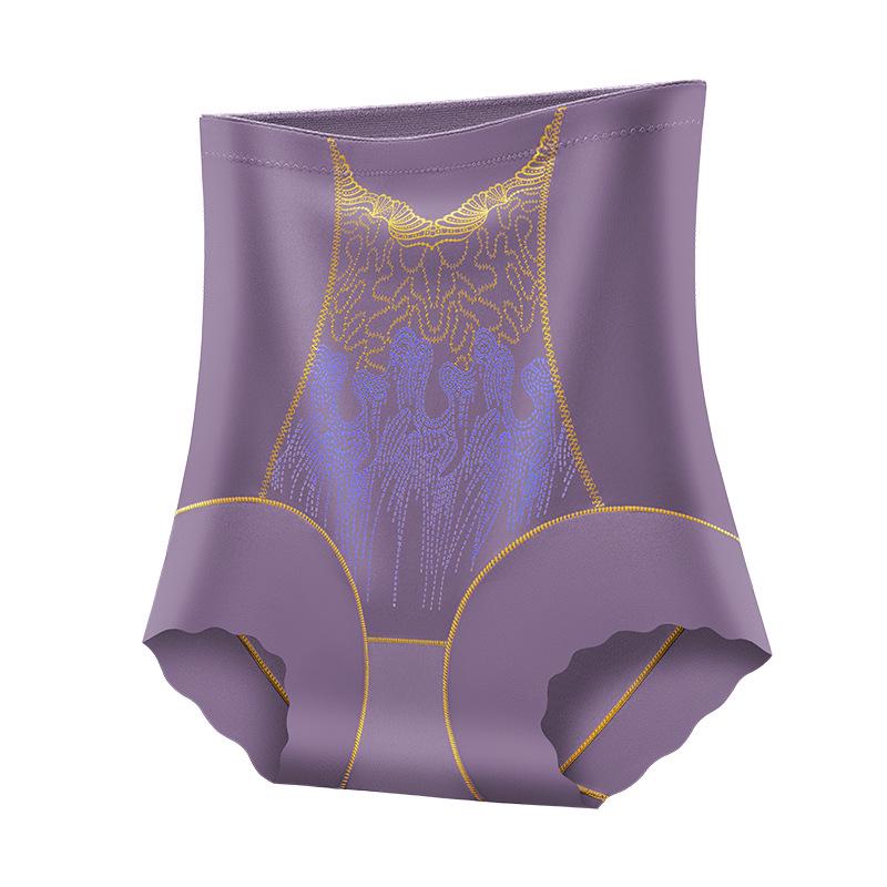 Изысканное женское бесшовное моделирующее белье с высокой талией, контролем живота и вышивкой