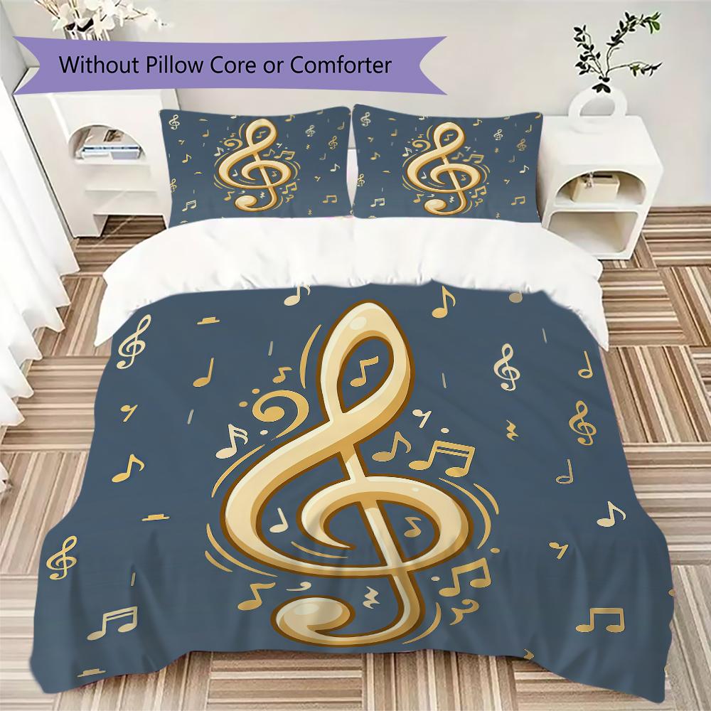 Poetic Rainy Melody Pattern Bedding uilt Set uilt Cover Pillowcase Home Decoration Birthday Gift (1 * duvet cover + 2 * pillowcase without core)