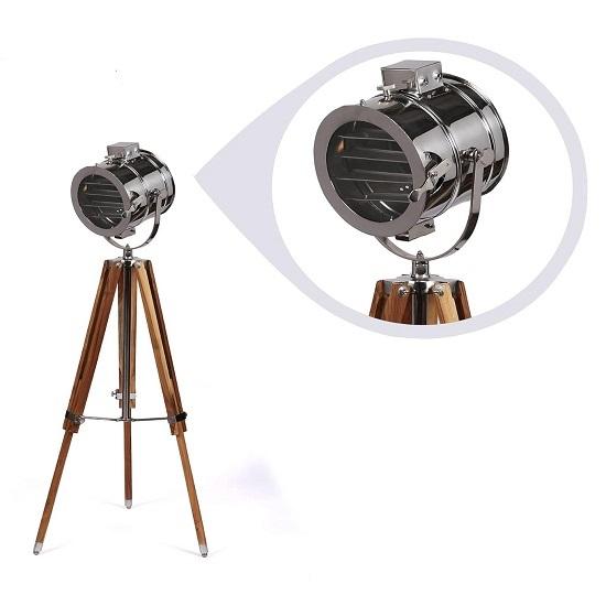 Vintage Spot Light Tripod Floor Lamp for Living Room, Bedroom, Home, Office, Reels Shoot, Cinema