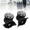 1 Pair 360 Degree Rotation Luggage Wheel Spare Part Low Noise Easy to Install Trunk Wheels Universal Suitcase Castor
