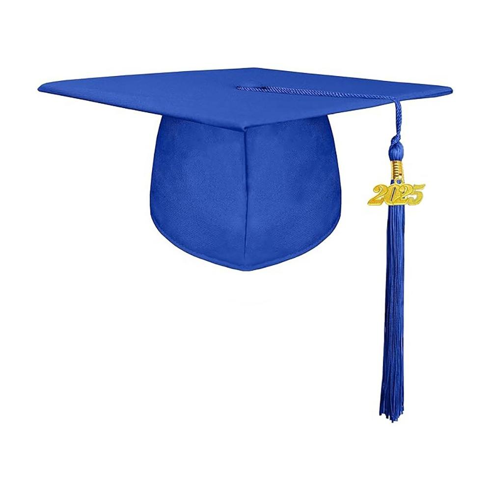 Doctor 2025 Graduation Cap Master Trencher Cap Durable Academic Hat with Tassels Graduation Season