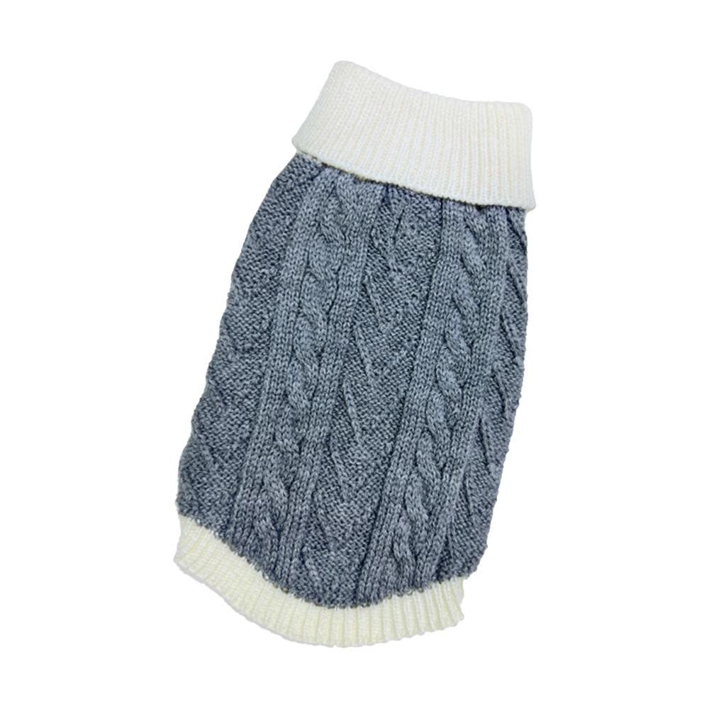 Fashion Warm Turtleneck Dog Sweaters Soft High Stretch Cat Sweater Vest Wear-resistant Cozy Dog Pullover Jumper Fall Winter