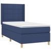 Maison Exclusive - Sommier à lattes de lit matelas et LED Bleu 90x190 cm Tissu
