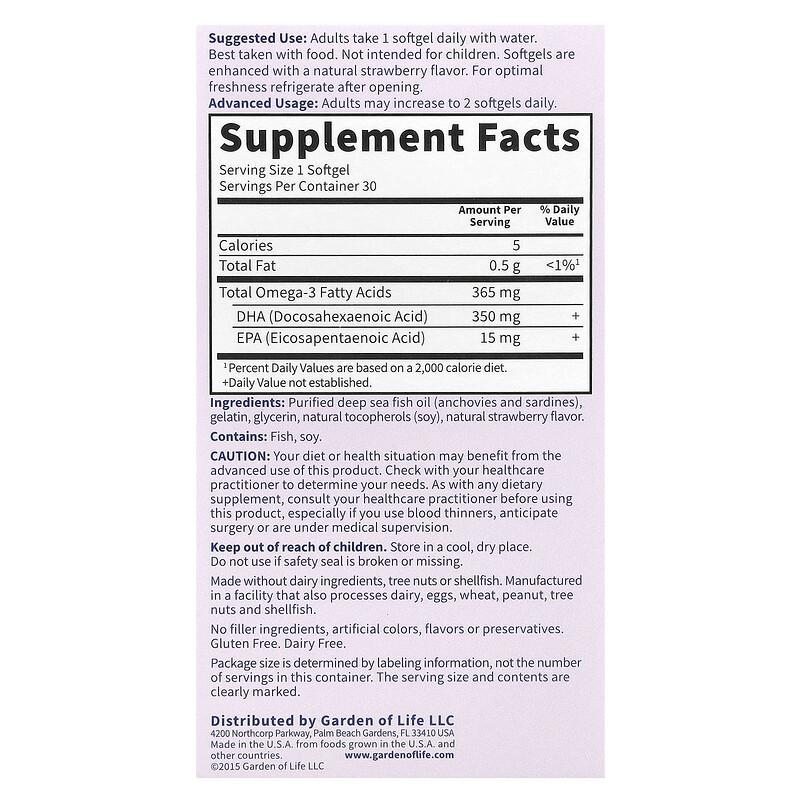 Oceans Mom®, Prenatal DHA, Strawberry, 350 mg, 30 Softgels