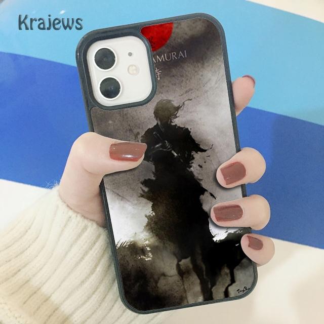 Krajews Japan The samurai Ninja Soft Phone Case Cover For iPhone 17 Air 16 15 14 plus 11 12 13 pro max coque Fundas