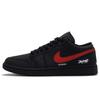 Air Jordan 1 Red Sky Износостойкие Низкие Винтажные Баскетбольные Кроссовки Мужские Черно-Красные 553558-093(Команда734-)