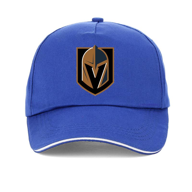 Vegas Fashion Casual Unisex Golden Knights Baseball Cap Fashion Striped Metal Helmet Print Cool Unisex Hip Hop Hat