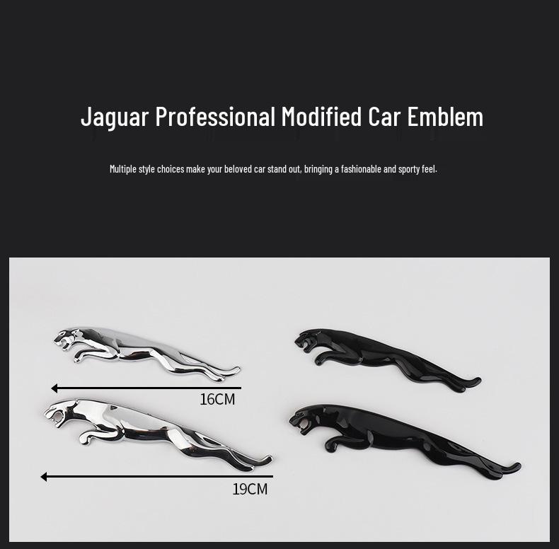 Наклейка-логотип на задний багажник Jaguar для XJ, XF, F-TYPE