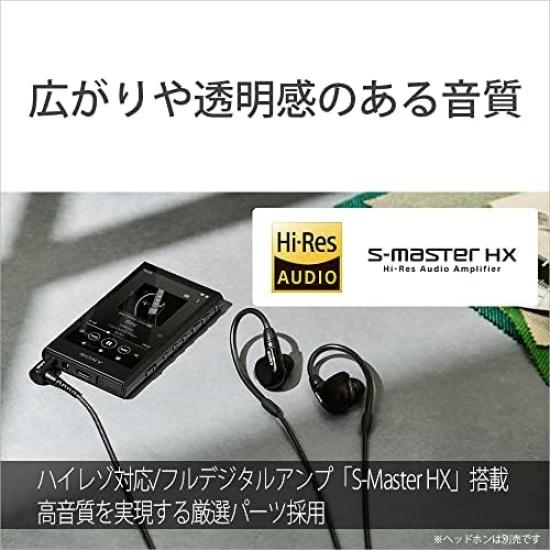 Sony Walkman 32 ГБ Серия A300 Стриминг LDAC HD Кодек MP3 Карта microSD Сенсорный До 36 часов непрерывного 360 Reality Audio Черный NW-A306 Беспроводной,