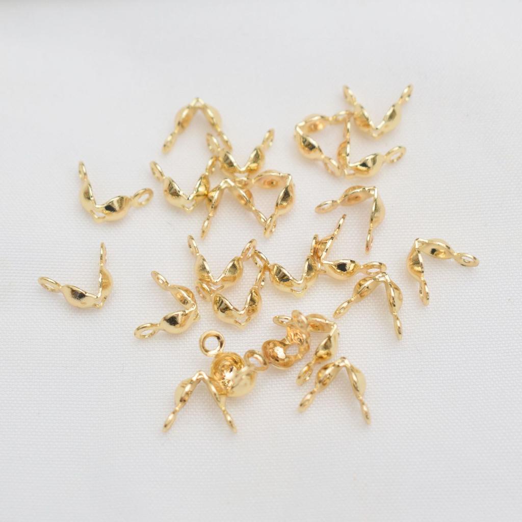 10 шт. 14-каратного золота интерфейс двойная пряжка для сумки, браслет, конец ожерелья, бинауральная пряжка для сумки аксессуары для украшений своими руками