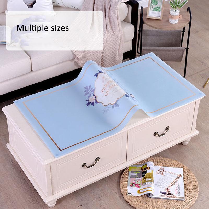 1pcs PVC Printed Table Cloth Waterproof Kitchen Oil-Proof Table Mat Oil-proof Anti-scalding Coffee Table Party Rectangular Table Cover