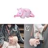 Cute Pig Plush Crossbody Bag For Girls With Soft Material And Inner Zipper Pocket