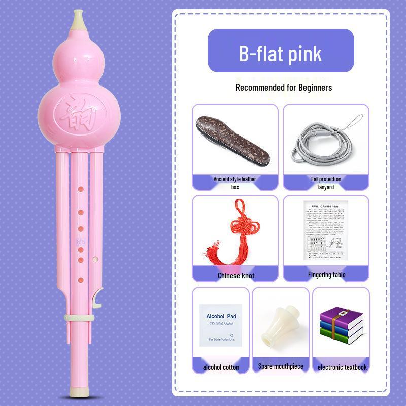 Beginner Hulusi Gourd Flute for Primary School Students - Ethnic B-flat and C Key Musical Instrument