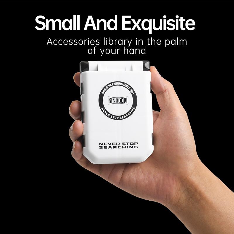 Kingdom Коробка для рыболовных снастей, мини-футляр для хранения, коробка для летающих рыболовных снастей, рыболовная ложка, крючок, коробка для хранения приманок, аксессуары для рыбалки