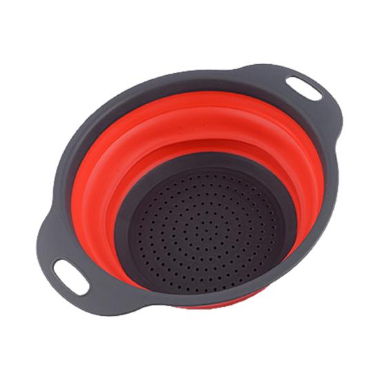 Складная корзина для слива с быстрым сливом, термостойкая, без содержания бисфенола А, кухонный дуршлаг для фруктов и овощей с ручками