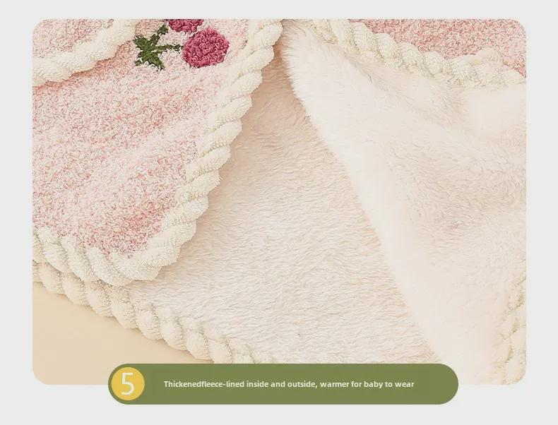 Мягкая фланелевая зимняя пижама для мальчиков - толстый теплый хлопковый детский кардиган для сна