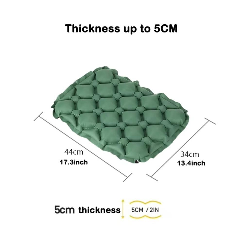 Moisture and Water Resistant Air Sitting Pad Lightweight Chair Cushion Portable Seat Pads  Camping