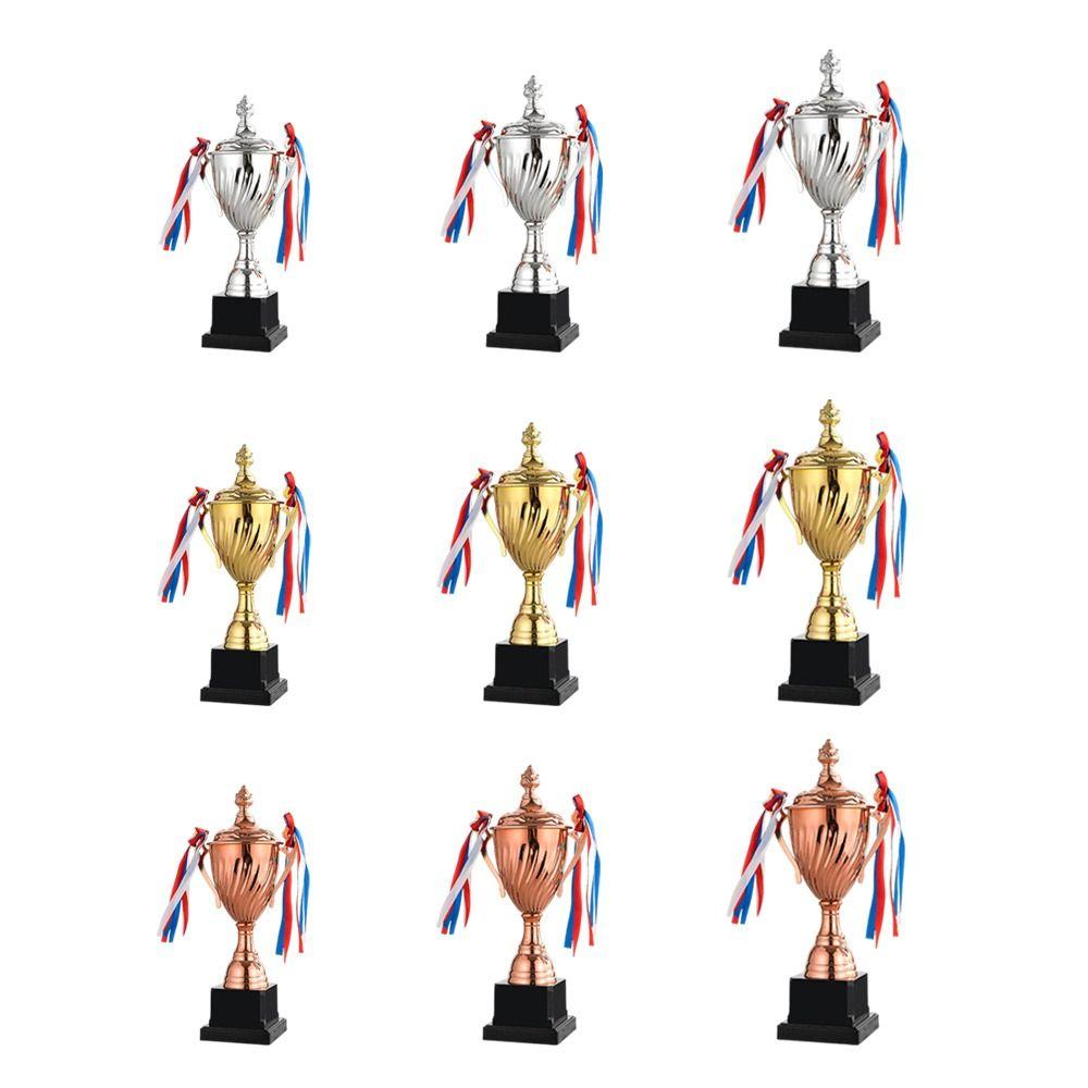 Memorial Souvenir Trophy Cup Gold Silver Bronze Sports Trophy Metal Trophy  Football Soccer