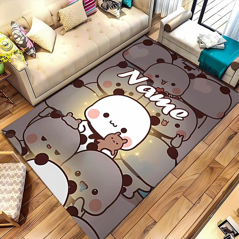 Custom personalization Bubu Dudu Area Rug - Perfect For Kitchen, Bathroom,Laundry Room Decor Large Size Available,Gift All Seasons