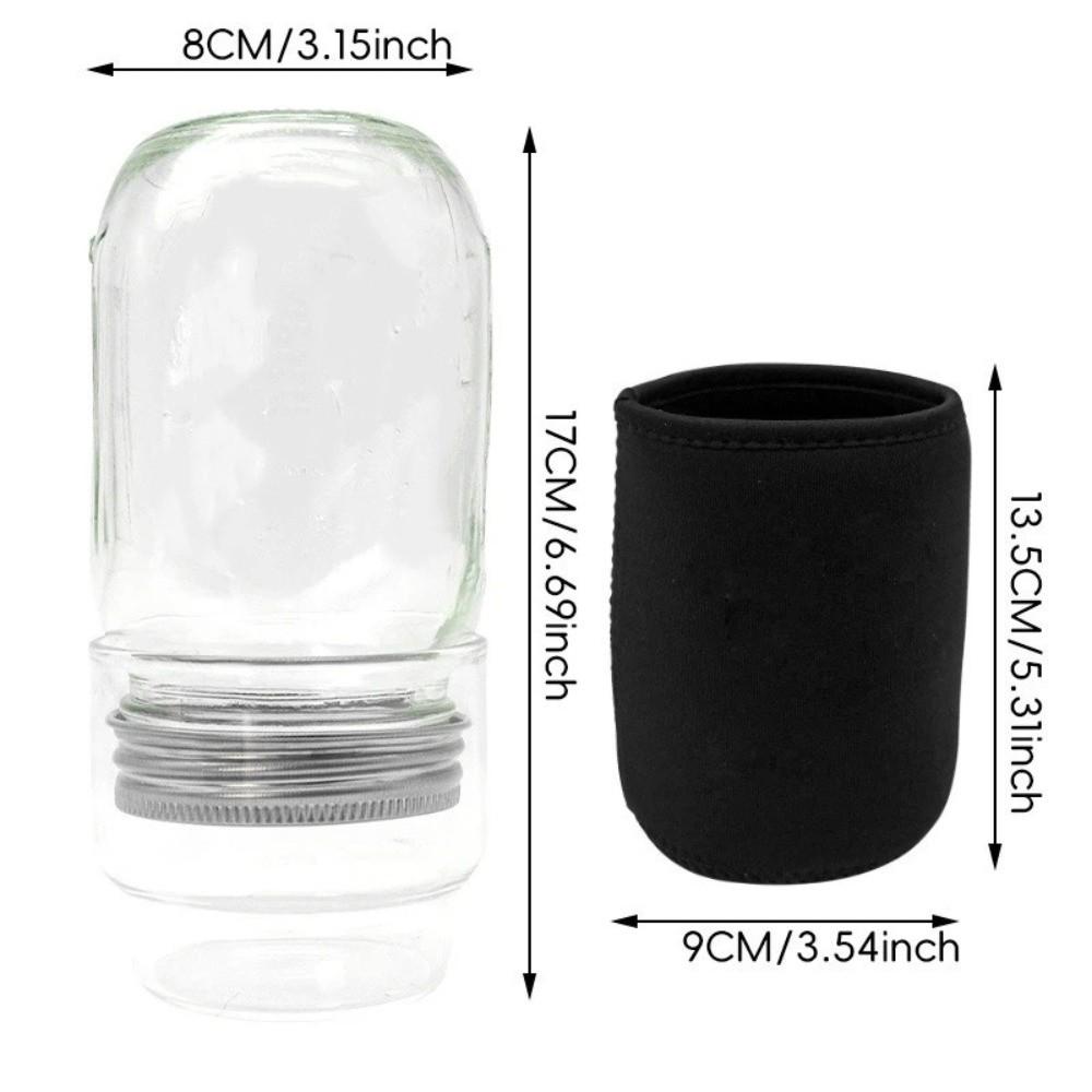 Clear Glass Glass Sprout Growing Set Drain Cover Sprout Growing Container Home Gardeners