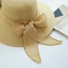 Casual Women Sun Hat New Fashion Foldable Travel Beach Hat Summer Straw Hat Bowtie Fisherman Hat