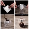100/200/300pcs Coffee Filter Paper Bags Disposable Drip Coffee Bag Handle Hanging Ear Espresso Coffee Accessories Tea Tool