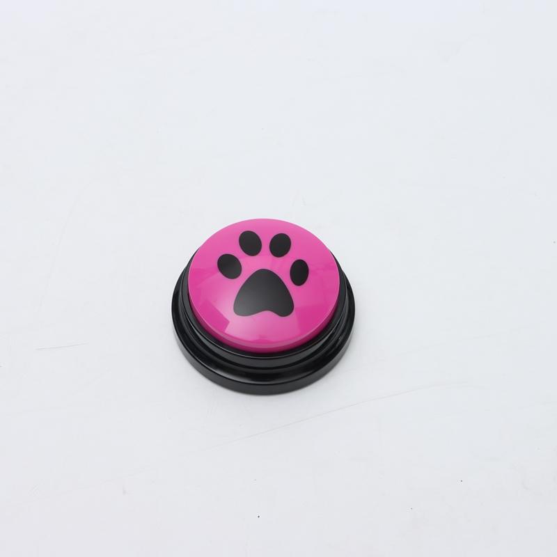 Pet Communication Button Dog Toys Recordable Pet Speaking Training Dog Talking Button Cute Claw Print Pattern Dog Accessories