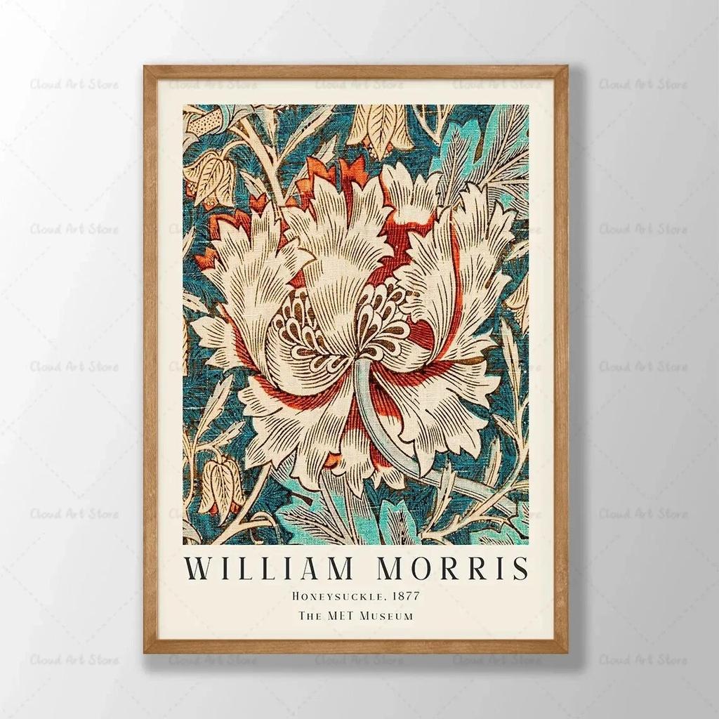 William Morris Flower Poster Canvas Painting Floral Wall Art Violets Botanical Poster Living Room Decoration Home Decor Picture