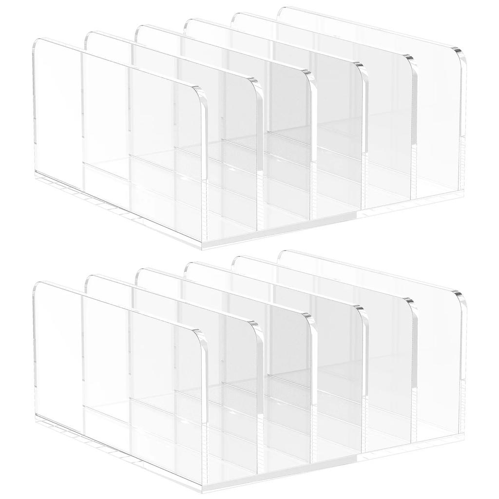 Подставка для визиток с 5 слотами, акриловая настольная вертикальная, органайзер для почты, прозрачная подставка для карточек, настольный кронштейн для офиса