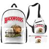 Backwoods Large Capacity Junior High School Student School Bag Lightweight Simple Travel Bag Polyester Backpack