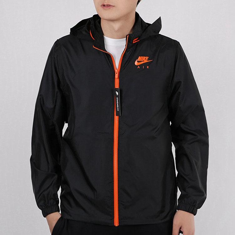 Nike Спортивная куртка с полной молнией, мужская верхняя одежда, черная CW4820-010