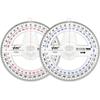 2pcs Random Color 360 Degrees Protractor Pack of Protractors Plastic Protractor Math Protractors Clear Protractor Ruler