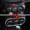 Для Jeep Renegade 2015 2016 2017 2018 2019 Панель кнопок переключателя кондиционера AC на центральной консоли и приборной панели Накладка Декоративная наклейка re1