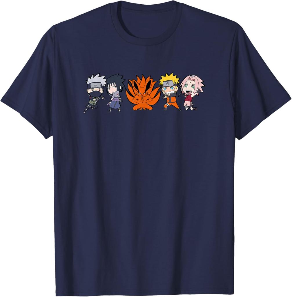 Naruto Shippuden 5 Chibi Group Anime Fashion Casual Funny TShirt S6XL Summer