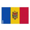Drapeau De La Moldavie – 90 X 150 Cm – Polyester – Œillets En Fer – Résistant