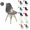 1pcs Waterproof Shell Nordic Chair Cover Short Back Scandinavian Chair Covers Adjustable Dining Room Seat Covers